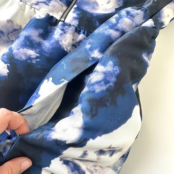 Kate Spade Joss Cloud Print Zip Front Dress Size 0 - Picture 10 of 14